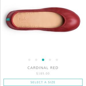 Tieks classic ballet flat cardinal Red size 7